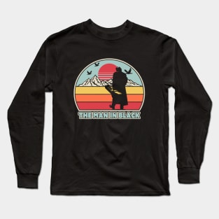 Retro Vintage The Man in Black Long Sleeve T-Shirt